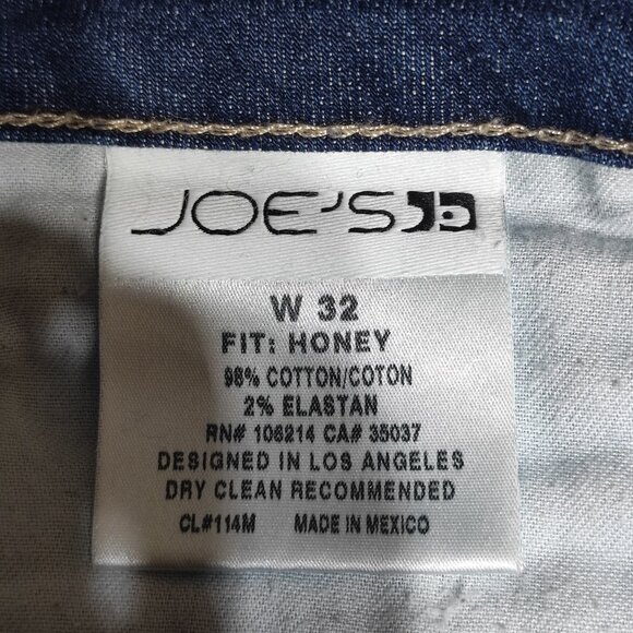Joe's Jeans The Honey women's size W32 ink blue colour booty fit boot cut denim - Picture 7 of 12